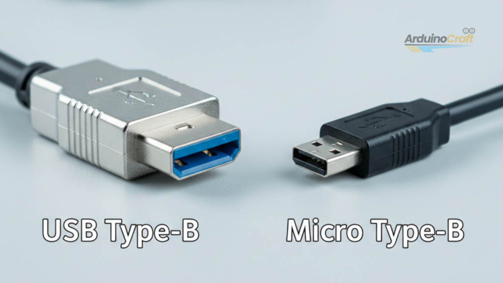 micro USB-A and micro usb b